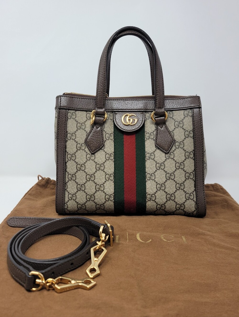 GUCCI GG Ophidia Sherryline Small Tote Bag